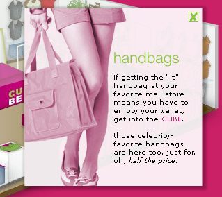 Marshalls Cube Handbags Pop-Up