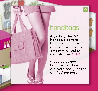 Marshalls Cube Handbags Pop-Up