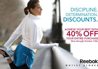 Reebok Outlet Fall Direct Mail