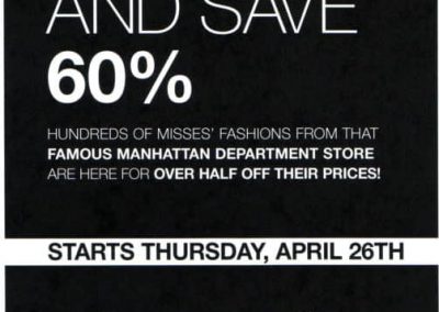 Non-Bloomingdale’s Marshalls Newspaper Ads
